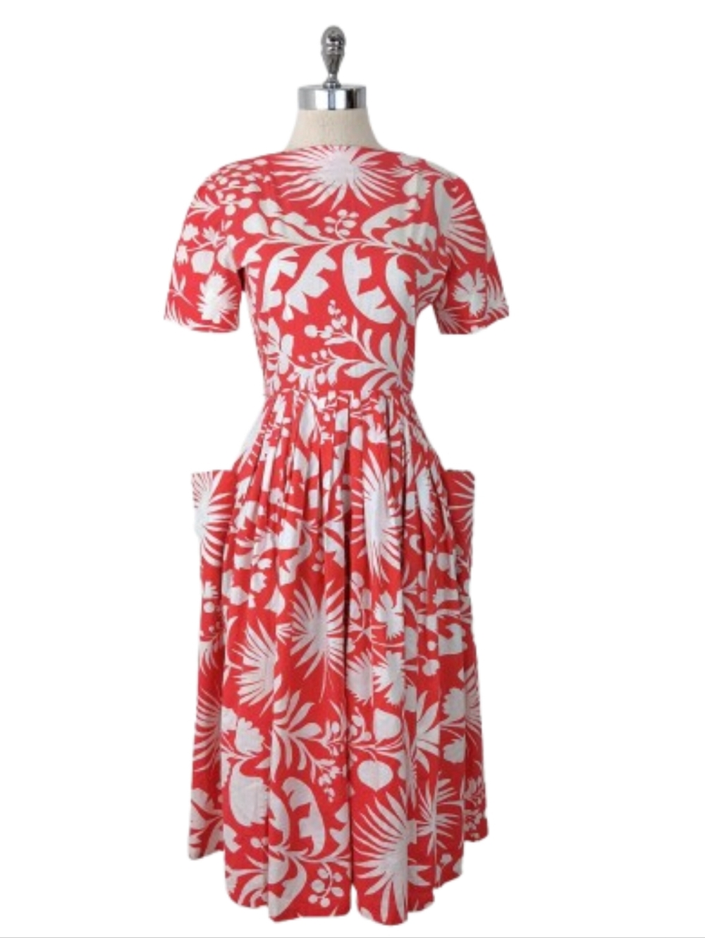 vintage 50's floral dress